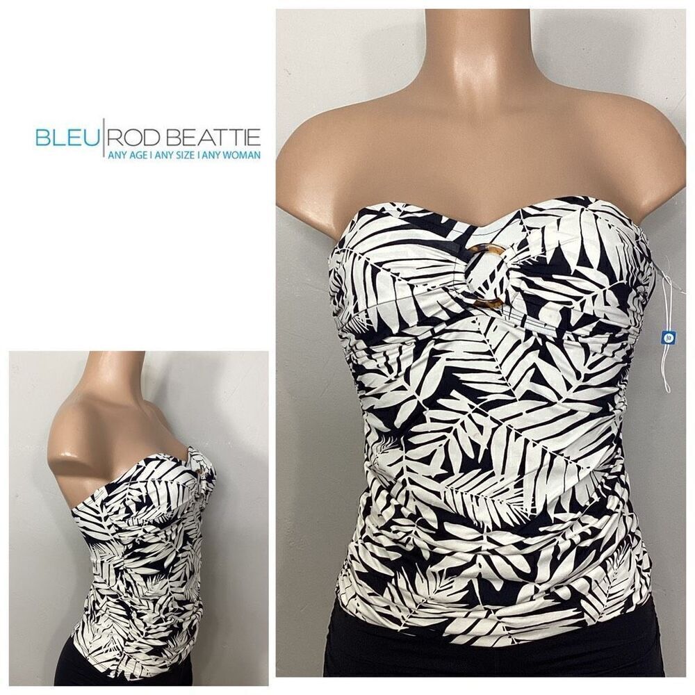 New. Bleu Rod Beattie fern tankini top. Size 14. Retails $91